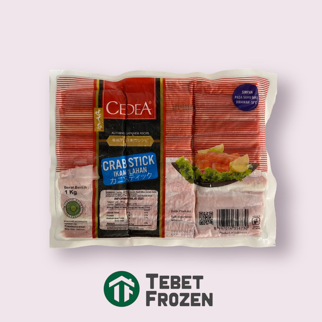 

CEDEA CRAB STICK 1KG - TEBET FROZEN