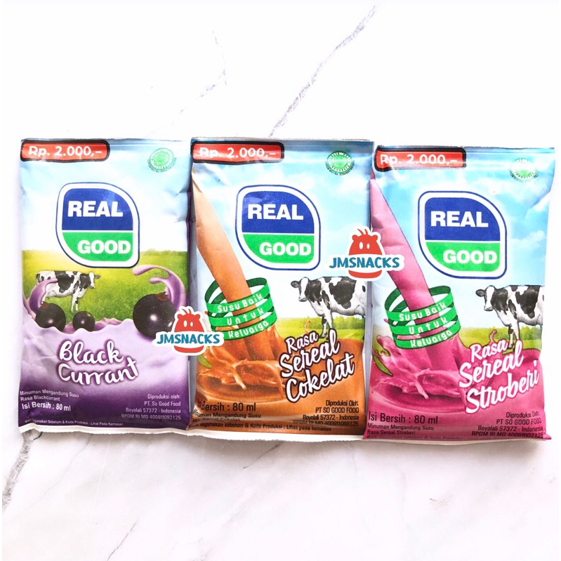 

[PROMO!!] Susu Real Good BANTAL BESAR 80ml Satuan - susu bantal nikmat termurah diskon