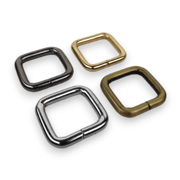 Ring Kotak 2 cm Besi Tebal ATG Bakar Silver BN Black Nikel Gold/ Aksesoris Tas Kualitas Import