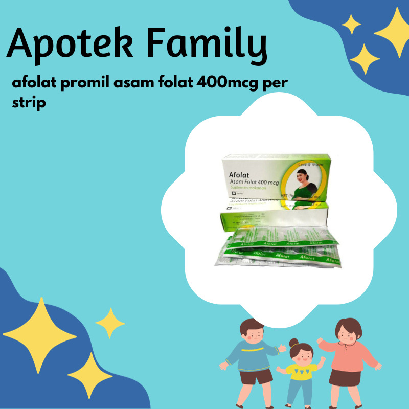 afolat promil asam folat 400mcg per strip