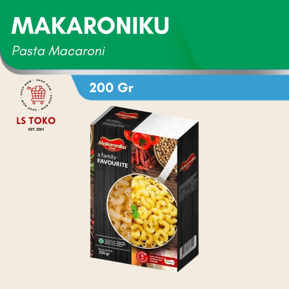 

Makaroniku 200Gr / Makaroniku Anak / Mpasi Bayi / Baby Makaroni