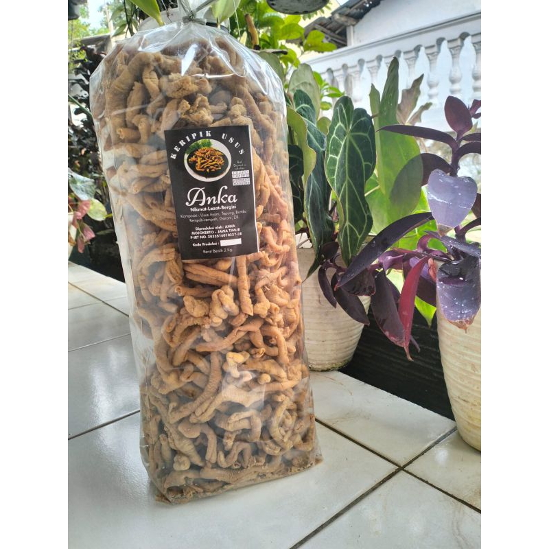 

1 Ball KERIPIK USUS PREMIUM 2kg / keripik usus crispy langsung produsen / keripik usus ANKA by CECAMILAND