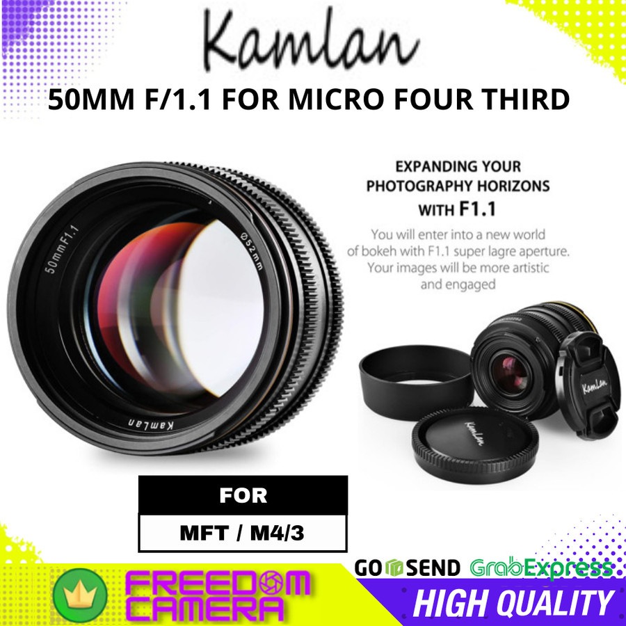 Kamlan 50mm F/1.1 For MFT Kamlan For M4/3 MOUNT 50mm F1.1 Kamlan MFT