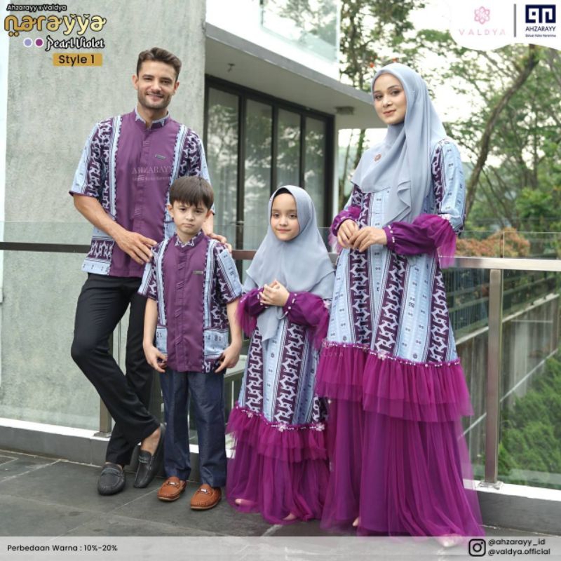 Narayya series warna  pear violet by . Valdya | Gamis mom style 2