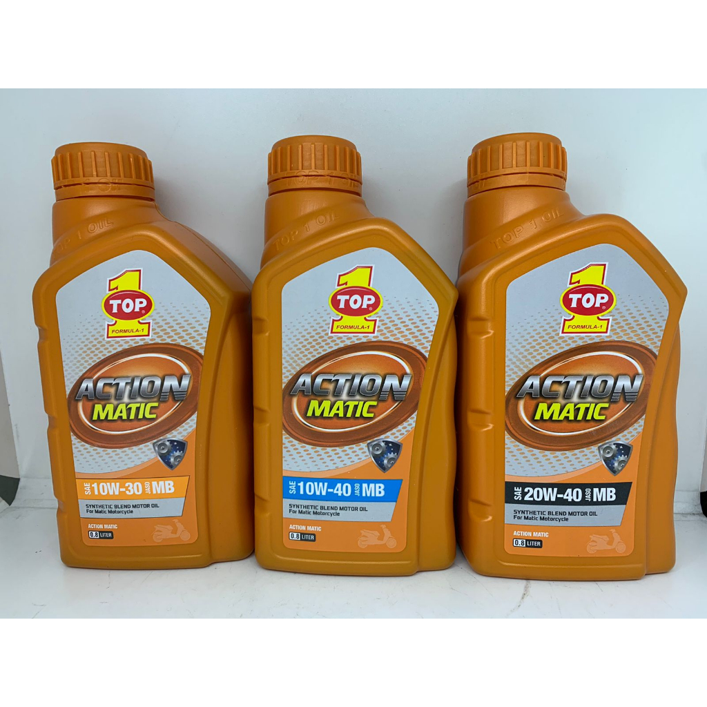 Top1 Action Matic Sae 10w/30 , Sae 10w/40 , Sae 20w/40 800ML