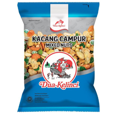 

Dua Kelinci Kacang Campur Mix Nut Serenceng Isi 10 Sachet