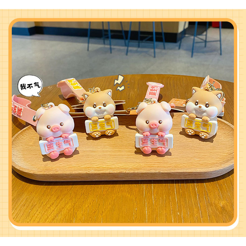 GANTUNGAN SHIBA & PIGGY / GANTUNGAN PIGGY LUCU / GANTUNGAN SHIBA LUCU / GANTUNGAN TAS / GANTUNGAN KU