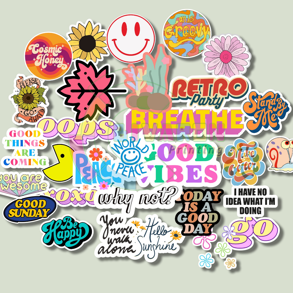 

( ISI 25PCS ) Stiker pack transparan