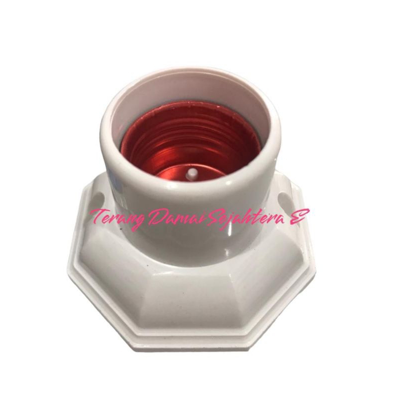 Fiting Fitting Lampu Plafon / Fiting Duduk Segi 8 DEXTA DX-512