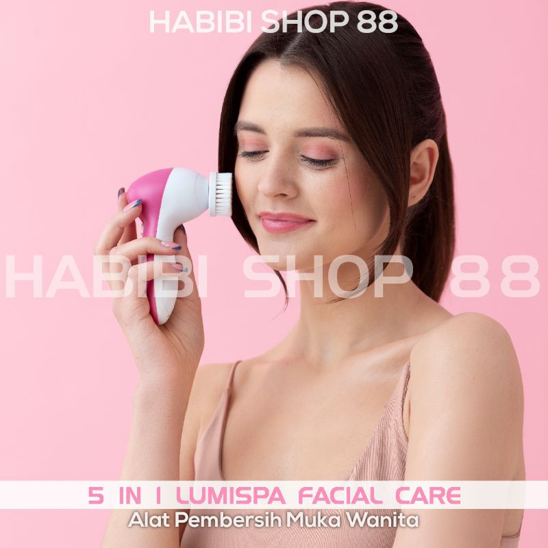 Alat Pembersih Muka Wajah Elektrik 5 in 1 Lumispa Facial Care