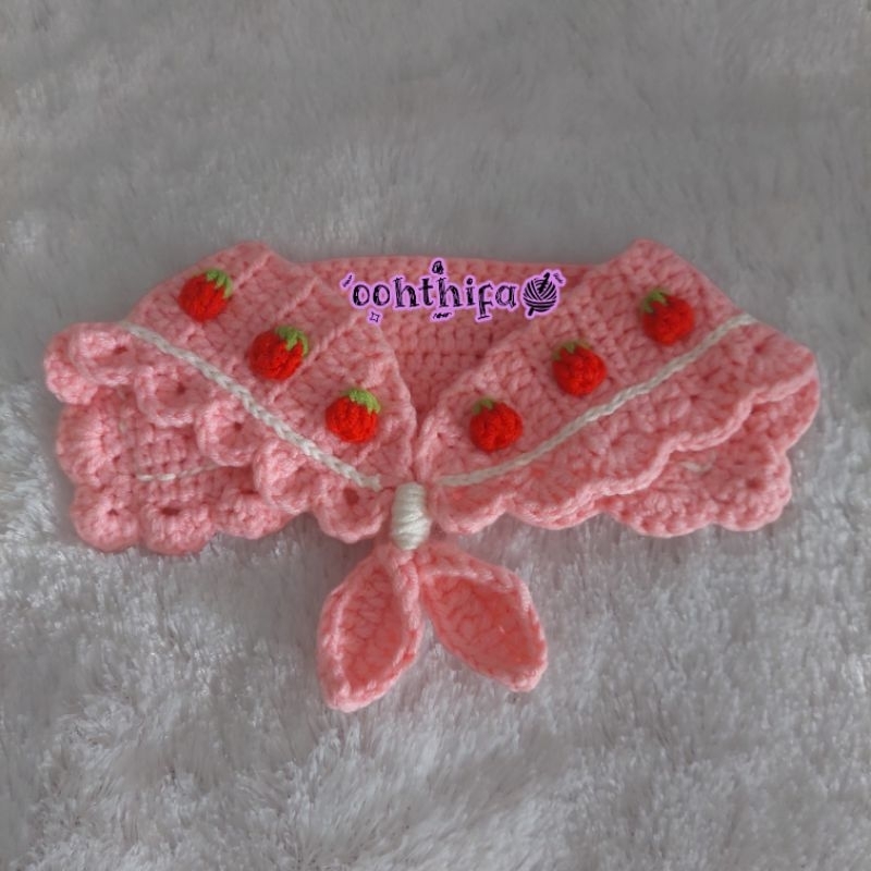 [BACA DESKRIPSI] Pet Collar Rajut / Kalung Kucing Rajut / Kalung Anjing Rajut / Cat Collar Rajut / D