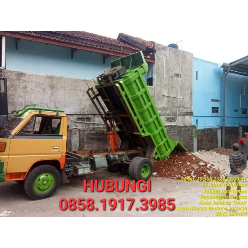 Buang Puing Sampah Gali Kolam Urugan Puing Tanah Merah Pengurugan