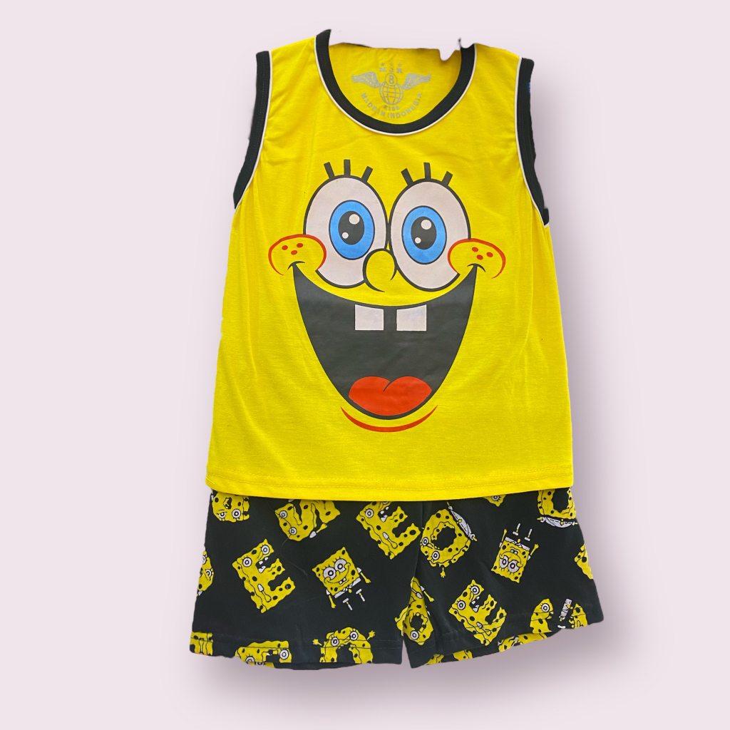 [GROSIR HRG TERTERA 3pcs] SETELAN BAJU ANAK COWO LAKI KUTUNG SPIDERMAN / SINGLET / MJR