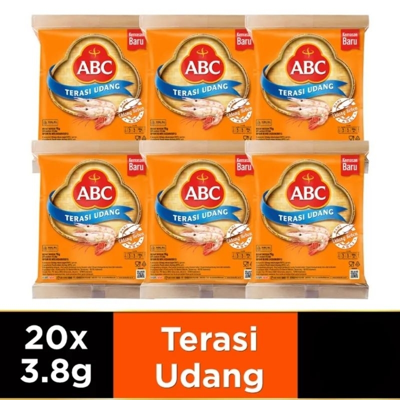 

PAKET 5 pack Terasi udang ABC isi 20pcs