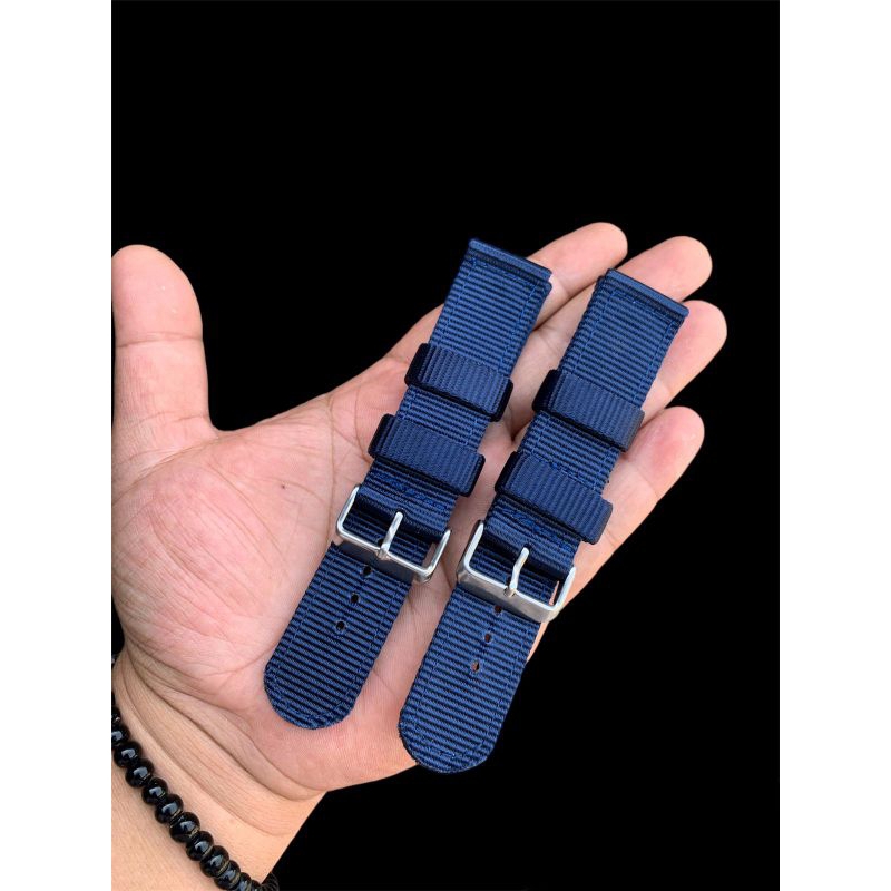 Strap tali jam tangan skmei aftermarket 9281 kanvas nylon Navy