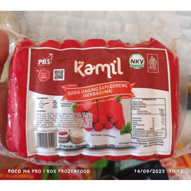 

KAMIL Sosis sapi serbaguna isi 15 450g