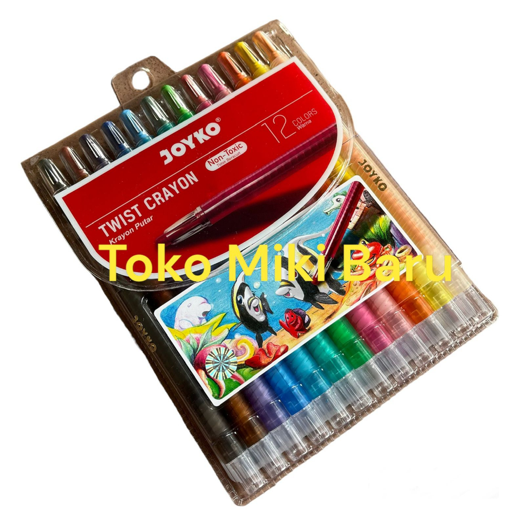 

Krayon Putar Twist Crayon Joyko TWCR - TWCR-12S-12Wrna