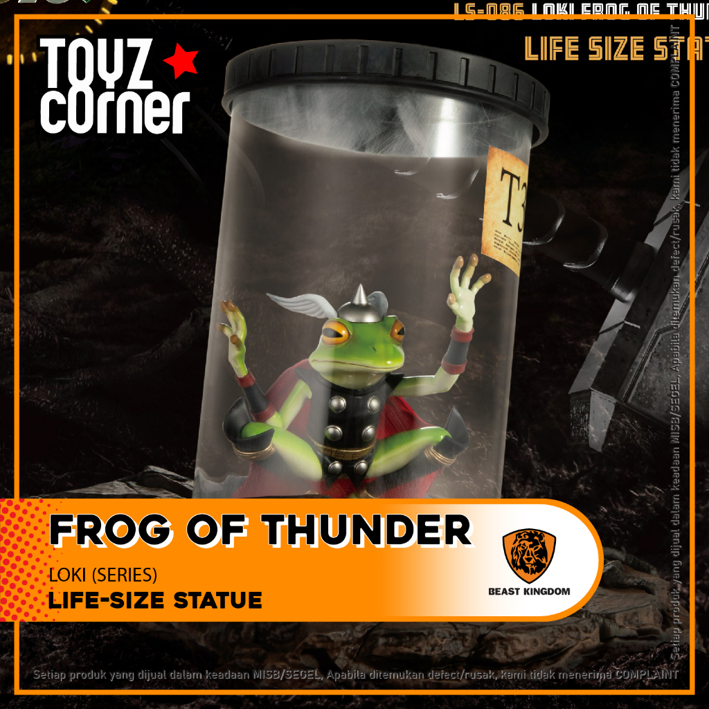 Toyz Corner - Beast Kingdom Life-Size Statue LS-086 Marvel Studio : Loki - Frog Of Thunder