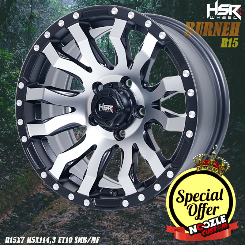 Velg Mobil Rush Terios Ring 15 Baut 5 Pelek offroad HSR Ring 15 Terbaru