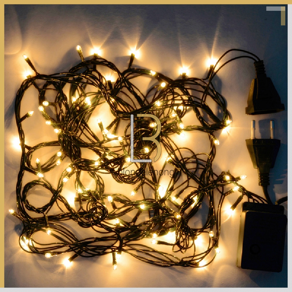 Lampu Natal Tumblr Led Hias Musik Tirai Dekorasi Hiasan Gantung Rusa Santa Gereja Warna Warni Warm W