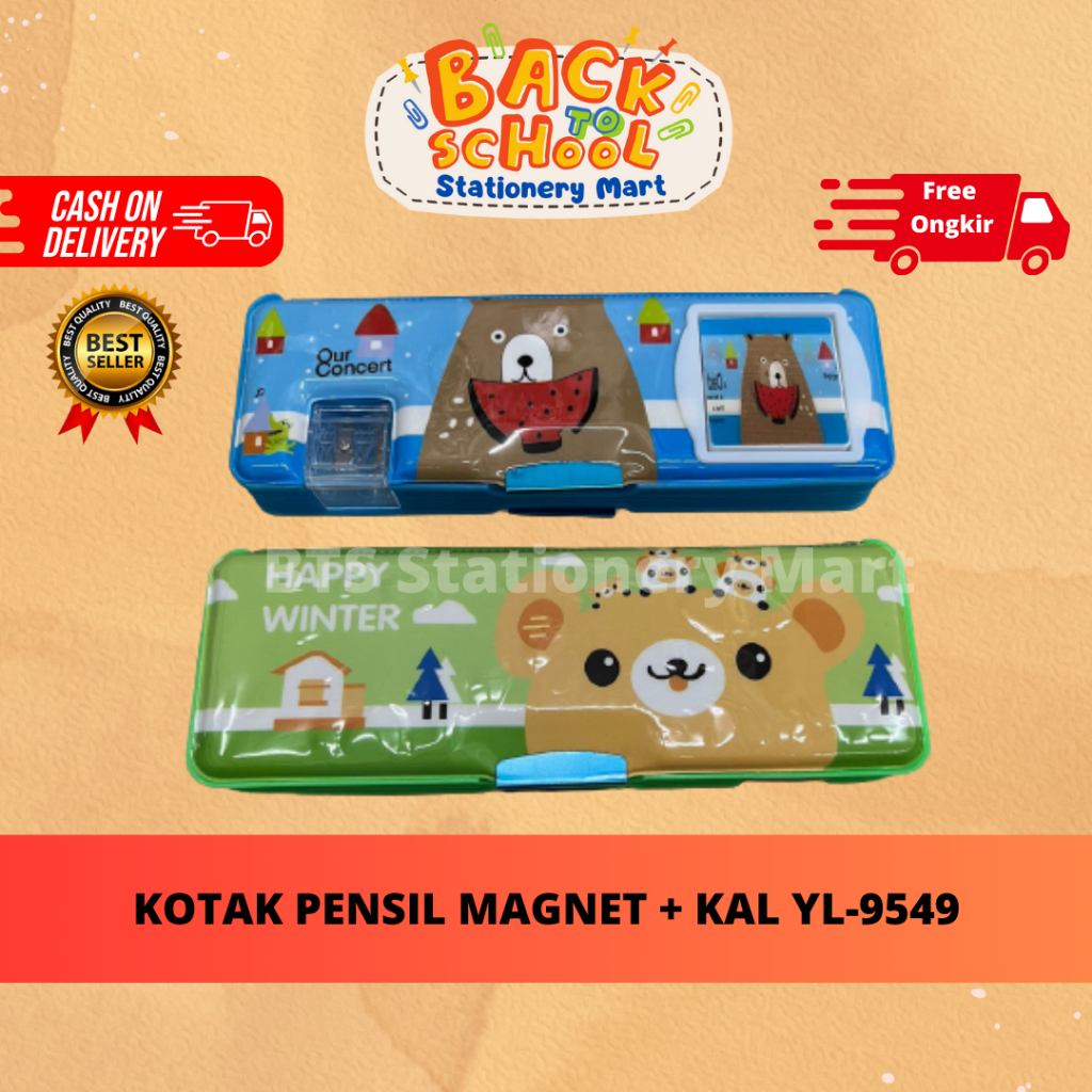 

(BTS) KOTAK PENSIL MAGNET + KAL YL-9549