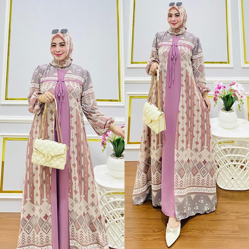 GAMIS ROMPI CERUTY BABYDOLL ROMPI MENYATU