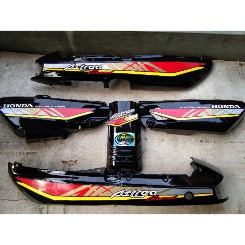 Sepaket body full astrea grand bulus cover bodi set grand bulus legenda 2 impressa panel bok aki dan