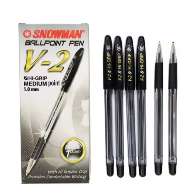 

Pulpen Snowman V-2 HI-GRIP FINE POINT 1.0 mm - 12 pcs