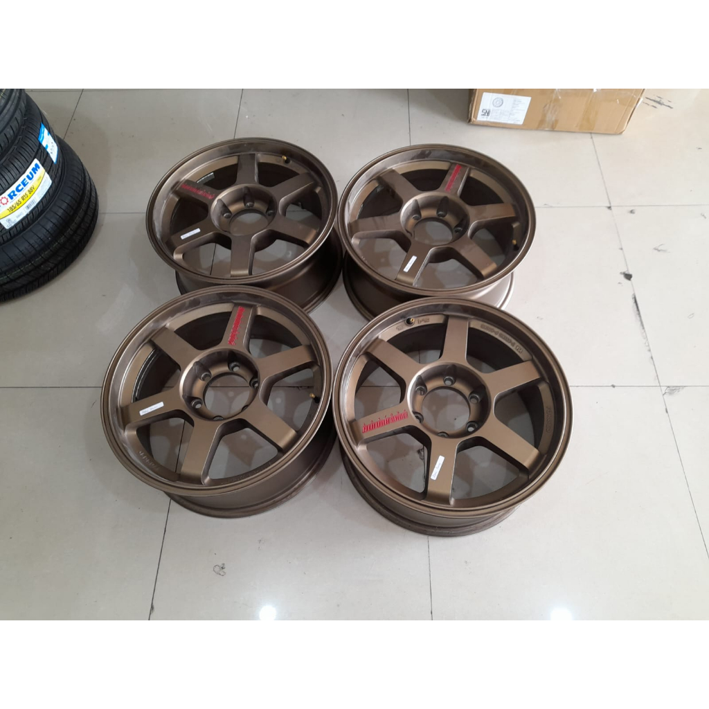 velg mobil bekas te37 volk rays r18 velg seken volk rays