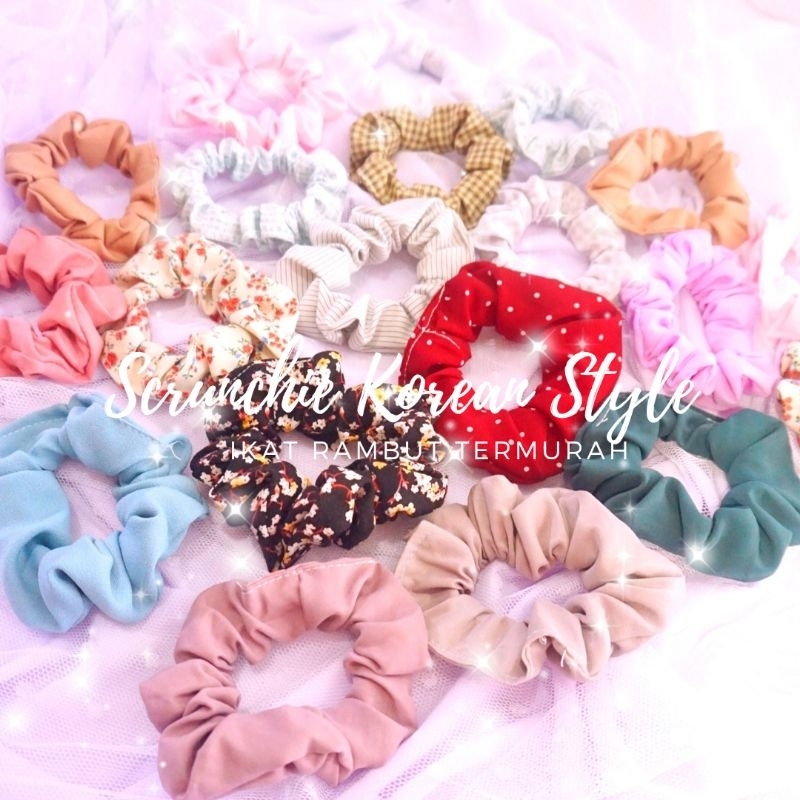 BEST SELLER Srunchies | Ikat rambut |Ikat rambut anak |Ikat rambut korea |Ikat rambut cepol |Ikat ra