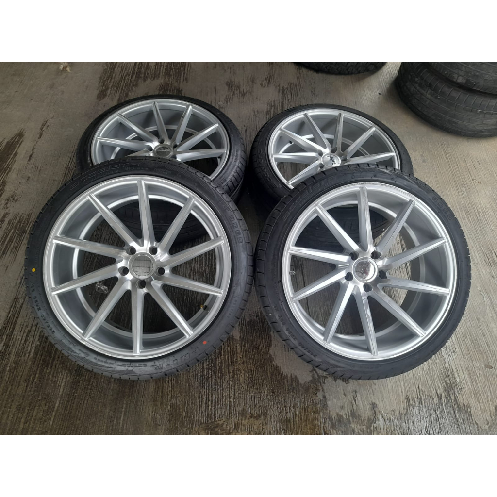 VELG BEKAS MOBIL RACING CIAO RING 20 HOLE 5X114 + BAN