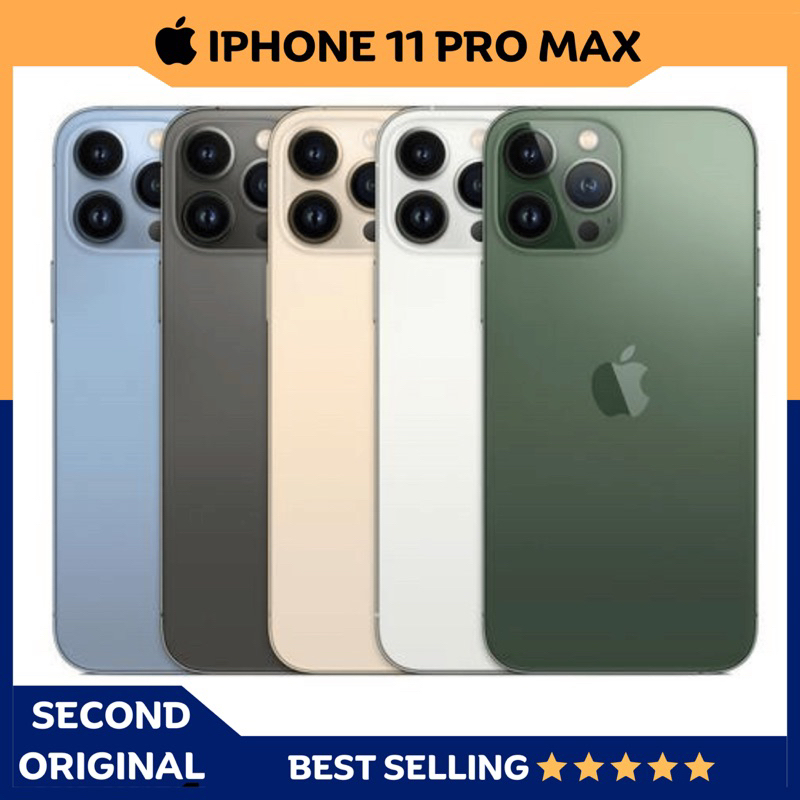 iPhone 11 Pro Max 64GB/256GB Second Mulus Fullset ip 11 pro max Seken Bekas Murah