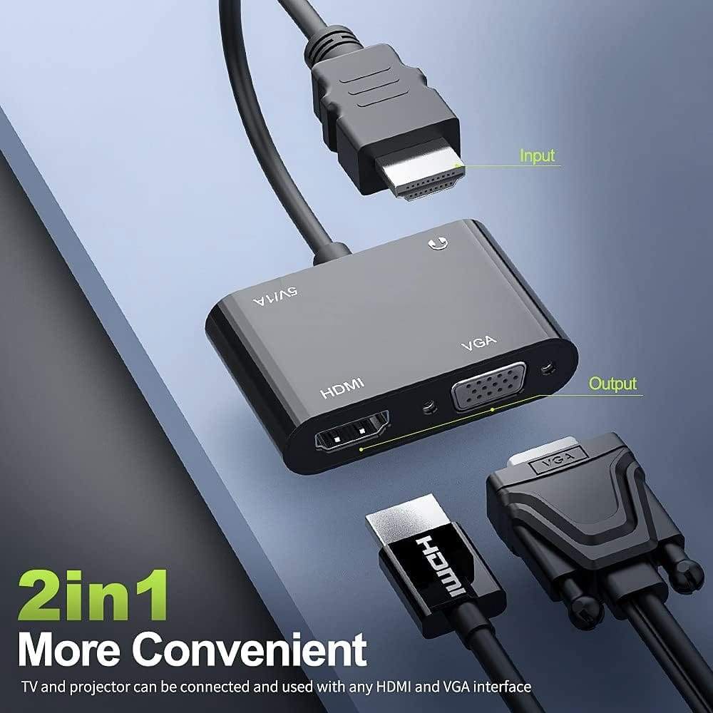 Converter hdmi to vga+hdmi / HDMI to HDMI + VGA audio / converter hdmi to vga