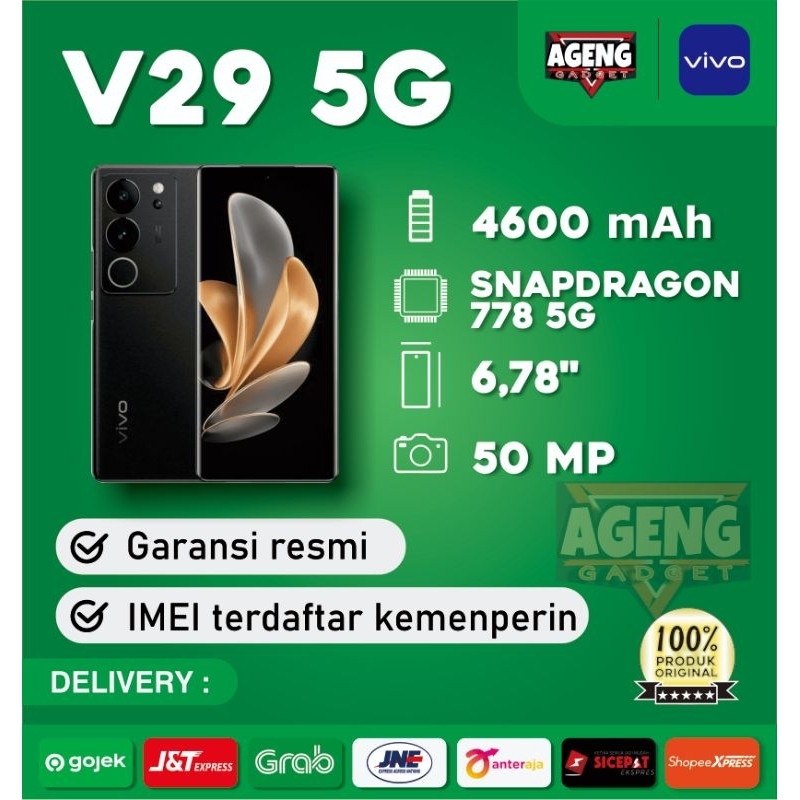 Vivo V29 5G 8/256 Garansi Resmi Vivo Original 100%