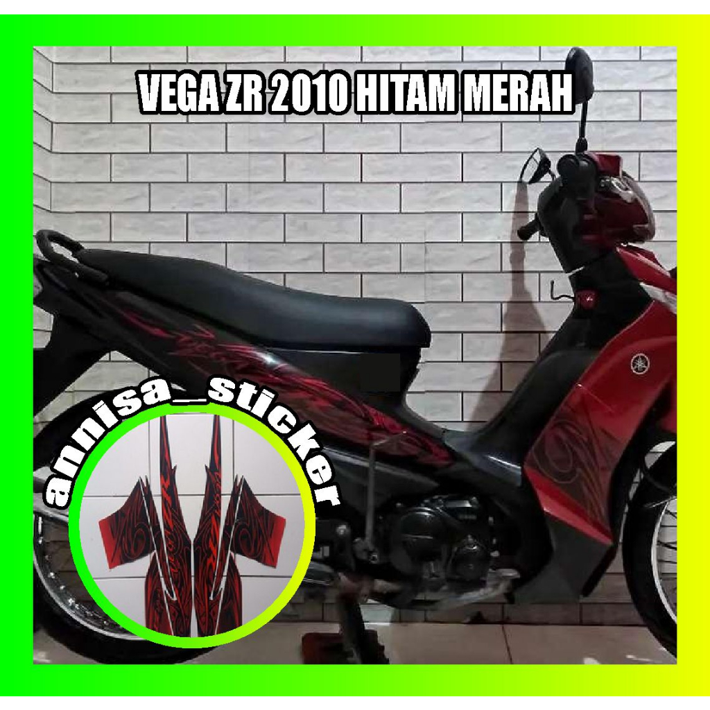 striping lis vega zr 2010 hitam merah