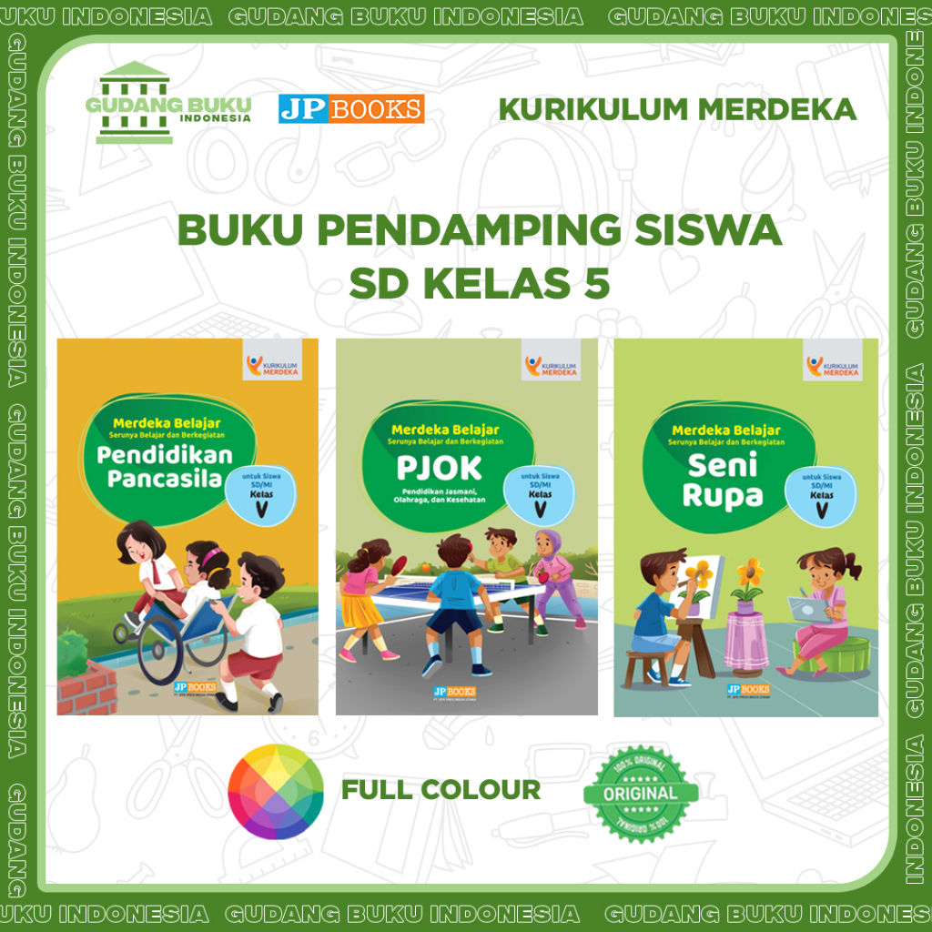 Buku Siswa Pendamping Sekolah JP Books Kurmer SD Kelas 5 - Kurikulum Merdeka (Penerbit JP BOOKS)