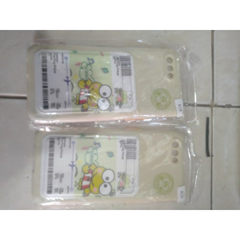 Softcase pro camera macaron macaron Oppo A1k Silikon casing keropi Oppo A1k