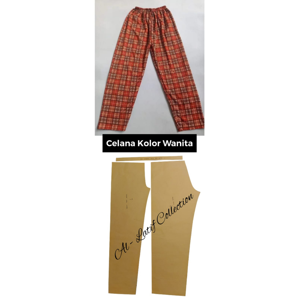 Pola Jiplak / Pola Instan POLA CELANA KOLOR WANITA