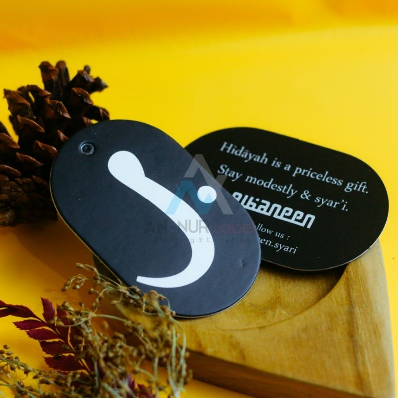 

Hangtag label baju | tag tebal 700gsm (paket 1.200pcs) kertas bahan ivory laminasy doff