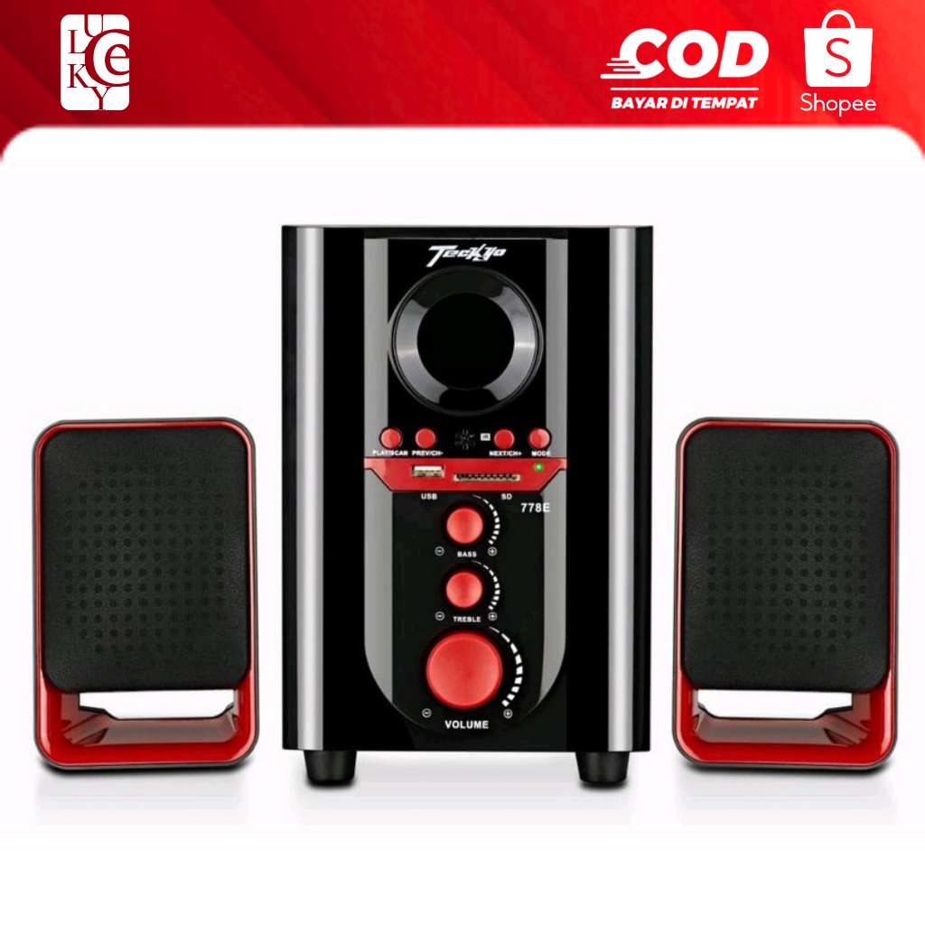 GMC TECKYO Speaker Aktif GMC Teckyo-778E Bluetooth Subwoofer Bass Garansi Resmi