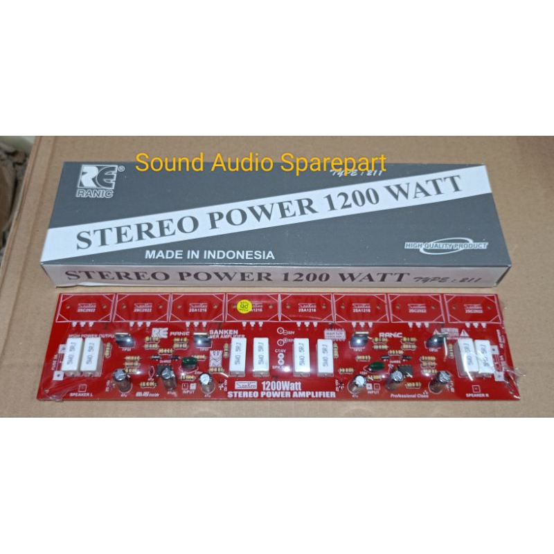 Kit Power Driver Amplifier 1200 Watt Stereo
