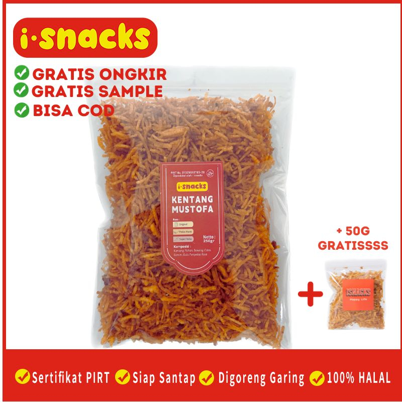 

isnacks Kentang Mustofa Kentang Mustopa Renyah Crispy