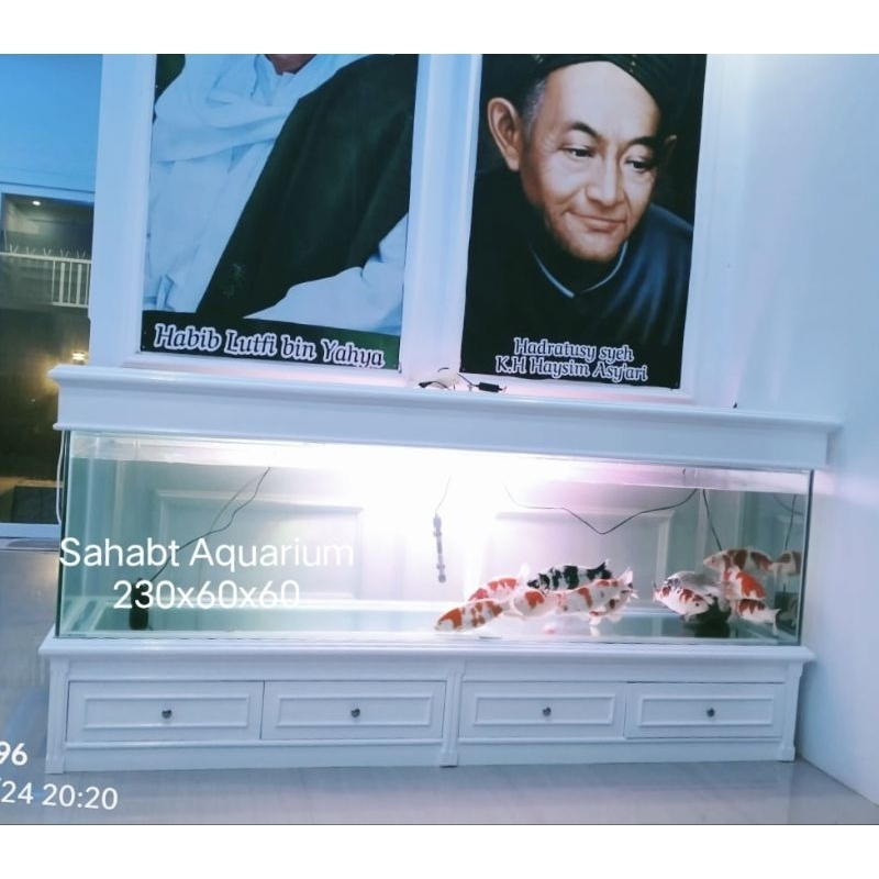 Kabinet Aquarium 200x60x70 fullset rangka besi