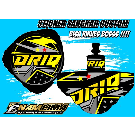 Stiker Sangkar Lovebird ORIQ Tebok Love Bird Decal Sangkar Burung-cod decal printing tebok lovebird,