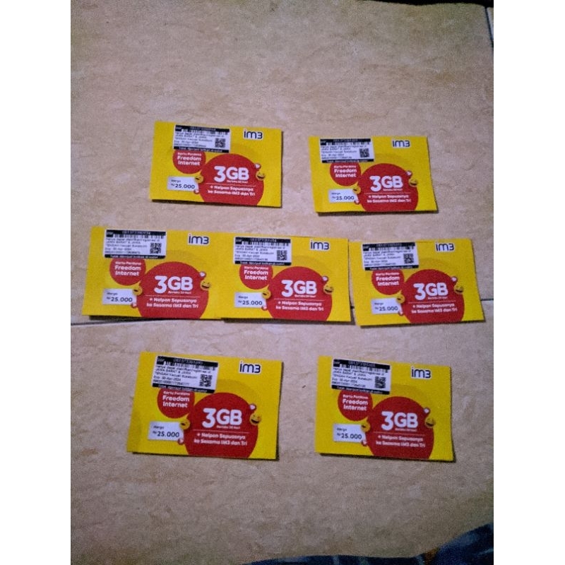 KARTU PERDANA INDOSAT IM3 OOREDOO 4G FLUSS