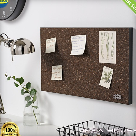 

Papan Memo SVENS Papan memo dengan pin, gabus cokelat tua, 35x60 cm papan informasi