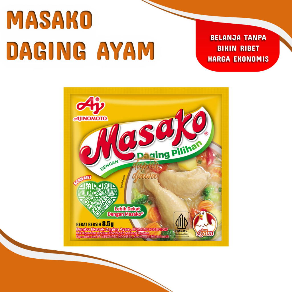 

MASAKO Bumbu Penyedap Rasa Ayam