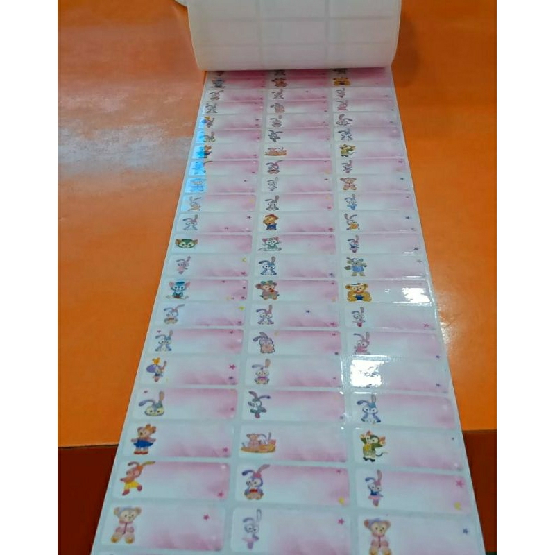 

Stiker Label Nama Anti Air Name Sticker Waterproof Stella Lou