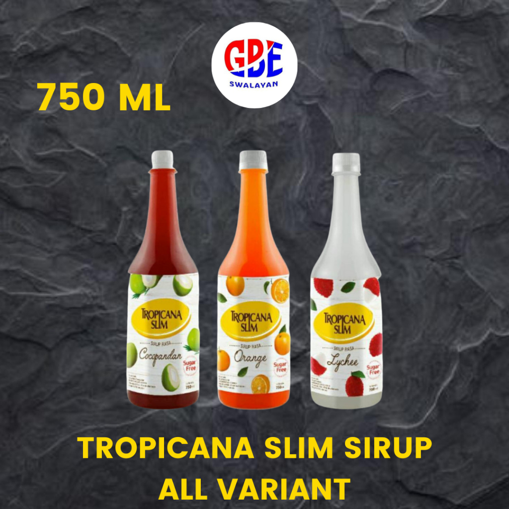 

TROPICANA SLIM SIRUP 750 ML ALL VARIANT | Lychee | Orange | Cocopandan