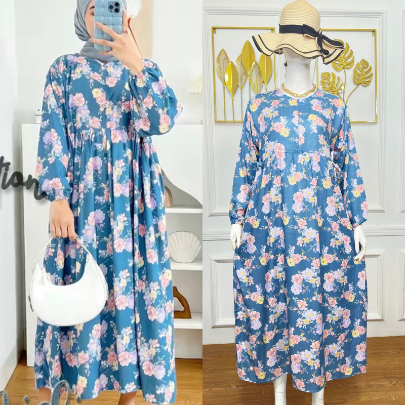 RAISA MIDI DRESS/ MIDI DRESS RAYON PREMIUM/ MIDI DRESS RAYON MOTIF